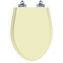 Ver imagem 1 de Assento Sanitário Laqueado Soft Close Alpinia Marfim (Bege) para vaso Fiori