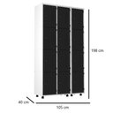 Ver imagem 4 de Armário Roupeiro Aço 12 Portas Guarda Volume Trinco