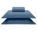 Ver imagem 2 de Jogo de Cama Buettner Queen Malha Liso 3 Peças Image Azul Marinho