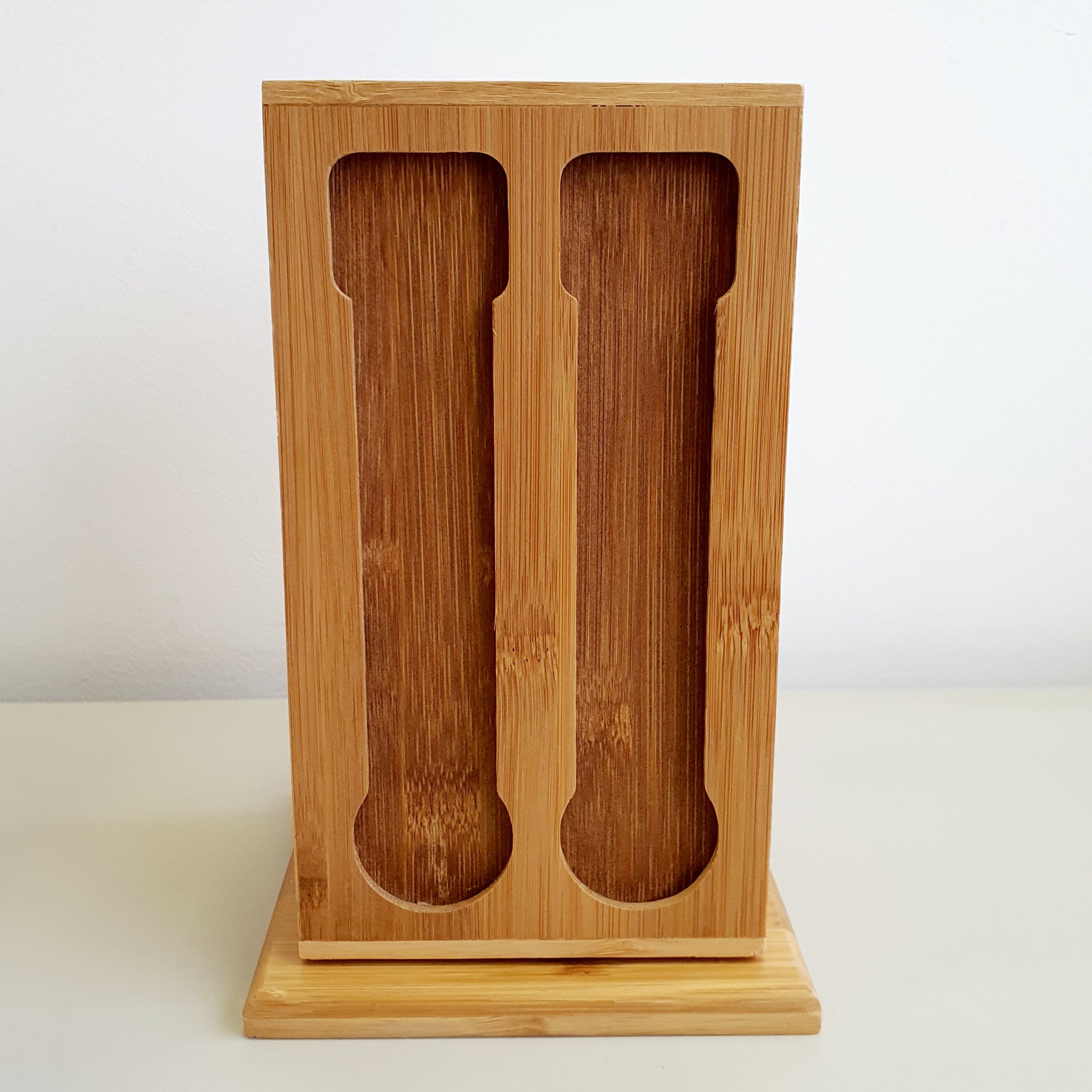 Porta Capsulas de Café Giratório de Bambu 22 cm