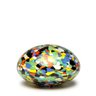 Peso Multicor Grande Achatado Colorido Murano Cristais Cadoro - 1