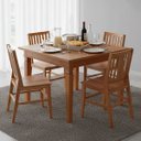 Ver imagem 1 de Conjunto Mesa de Jantar 1 m COM4 Cadeiras Madri Madeira Maciça