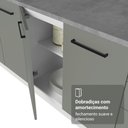 Ver imagem 7 de Balcão de Cozinha 80 cm 2 Portas (sem Tampo) Branco/Cinza Agata Madesa
