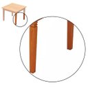 Ver imagem 5 de Mesa de Jantar 80cm Madeira Maciça Mhm