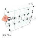 Ver imagem 1 de Baleiro Expositor Preto de Vidro - 0,60 X 0,45 X 0,15m
