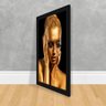 Quadro Gold Mãos no Rosto Madeira 50x70 Abstrato Decoração - 2