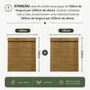 Ver imagem 6 de Kit Persiana Pronta Rolô Bambu 240LARG X 230ALT Natural (2 Pçs)