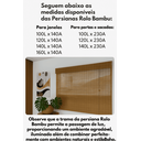 Ver mais imagens de Persiana Pronta Rolo Bambu 240larg X 230alt Natural (2 Pçs)