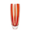 Vaso AD3 com Bastões Vermelho, Roxo e Âmbar Murano Cristais Cadoro - 1