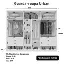 Ver imagem 3 de Guarda-roupa Casal Urban C/ Espelho 3 Portas Naturale Bom Pastor