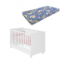 Ver imagem 1 de Kit Berço Infantil Branco com Colchão Ortobom- Qmovi