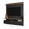 Painel para Tv Faença Preto Canela - 2