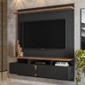 Painel para Tv Faença Preto Canela - 1