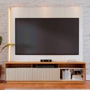 Ver imagem 6 de Estante Painel Tv 75 Pol com Led 200cm Mafra Freijó-off White C05 Mpozenato
