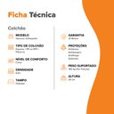 Ver imagem 3 de Colchão Viúva Espuma D33 Zidi Hanover Orthopedic 128x188x24cm