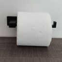 Ver mais imagens de Conjunto Suporte Porta Toalha para Banho e Papeleira Porta Papel Higiênico de Parede Eco Preto