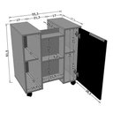 Ver imagem 3 de Gabinete Pequin Branco/ripado - Bechara
