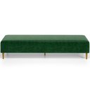 Ver imagem 5 de Puff Decorativo Sala de Estar Bali W01 Pés Palito 210x60cm Couríssimo Verde - Lyam Decor
