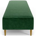 Ver imagem 6 de Puff Decorativo Sala de Estar Bali W01 Pés Palito 210x60cm Couríssimo Verde - Lyam Decor