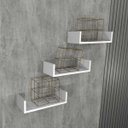 Ver imagem 2 de Prateleiras para Livros Branco Nayan Mix 3 Peças 40x15x15