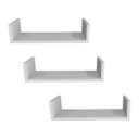Ver imagem 4 de Prateleiras para Livros Branco Nayan Mix 3 Peças 40x15x15