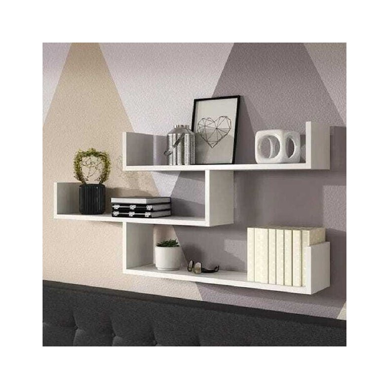 Prateleiras para Livros Branco Nayan Mix 3 Peças 40x15x15