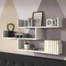 Prateleiras para Livros Branco Nayan Mix 3 Peças 40x15x15 - 1