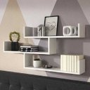 Ver imagem 1 de Prateleiras para Livros Branco Nayan Mix 3 Peças 40x15x15