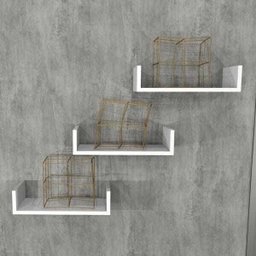 Prateleiras para Livros Branco Nayan Mix 3 Peças 40x15x15 - 3