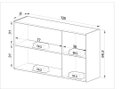 Ver imagem 2 de Armário Aéreo de Cozinha 120cm Quiditá 03 portas Fumê