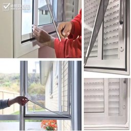 Tela Mosquiteira Magnética 60x60 - Branca - Grafite - 12