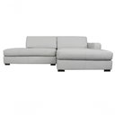 Ver imagem 2 de Sofá de Couro com Chaise N.y. 3 Lugares Off White 2,54 M - Mempra