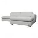 Ver imagem 3 de Sofá de Couro com Chaise N.y. 3 Lugares Off White 2,54 M - Mempra