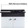 Kit Gabinete com Espelho Pamplona Cromo Corso 64x32x57 - 5