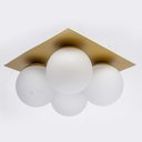 Ver imagem 6 de PLAFON GLOBO QUATTRO DOURADO FOSCO