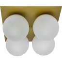 Ver imagem 4 de PLAFON GLOBO QUATTRO DOURADO FOSCO