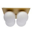 Ver imagem 3 de PLAFON GLOBO QUATTRO DOURADO FOSCO