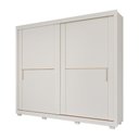 Ver imagem 1 de Guarda-roupa Casal Portas de Correr com Espelho Copenhagem 269cm