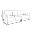 Ver imagem 4 de Sofá de Couro Legítimo Porto Rico 260 Cm