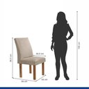 Ver imagem 4 de Conjunto Mesa Arizona 120cm com 4 Cadeiras Canela Tampo Smart Plus com Vidro