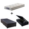 Cama Box C/ Baú Solteiro + Colchão de Molas Ensacadas Probel Vegas Comfort Pillow Euro Solteiro - 1