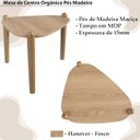 Ver imagem 3 de Mesa de Centro Organica Pes Madeira Hanover 28012 Artesano