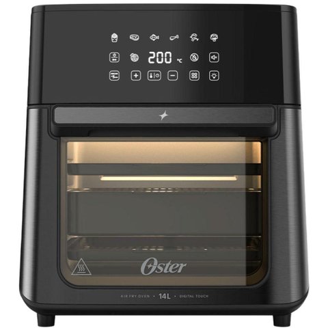 Fritadeira sem Óleo Oster OFRT760 14L 1900W Digital Touch Preto 110V