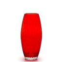 Ver imagem 1 de Vaso Oliva G Baloton Vermelho Murano Cristais Cadoro