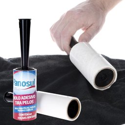 Rolo Adesivo Tira Pelos 60 Folhas Adesivas Panosul - 2