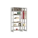 Ver imagem 1 de Estante Closet Yes 120cm com 9 Prateleiras - Branco