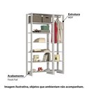 Ver imagem 2 de Estante Closet Yes 120cm com 9 Prateleiras - Branco
