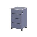 Ver imagem 2 de Gaveteiro 04 Gavetas com Trava Volunt Azul