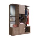Ver imagem 3 de Guarda Roupa Closet Solteiro com Espelho 2 Portas 2 Gavetas 4 Prateleiras Montana