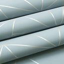 Ver imagem 2 de Papel de Parede Geométrico Cinza Azulado Fio Metálico+ Cola para Aplicação